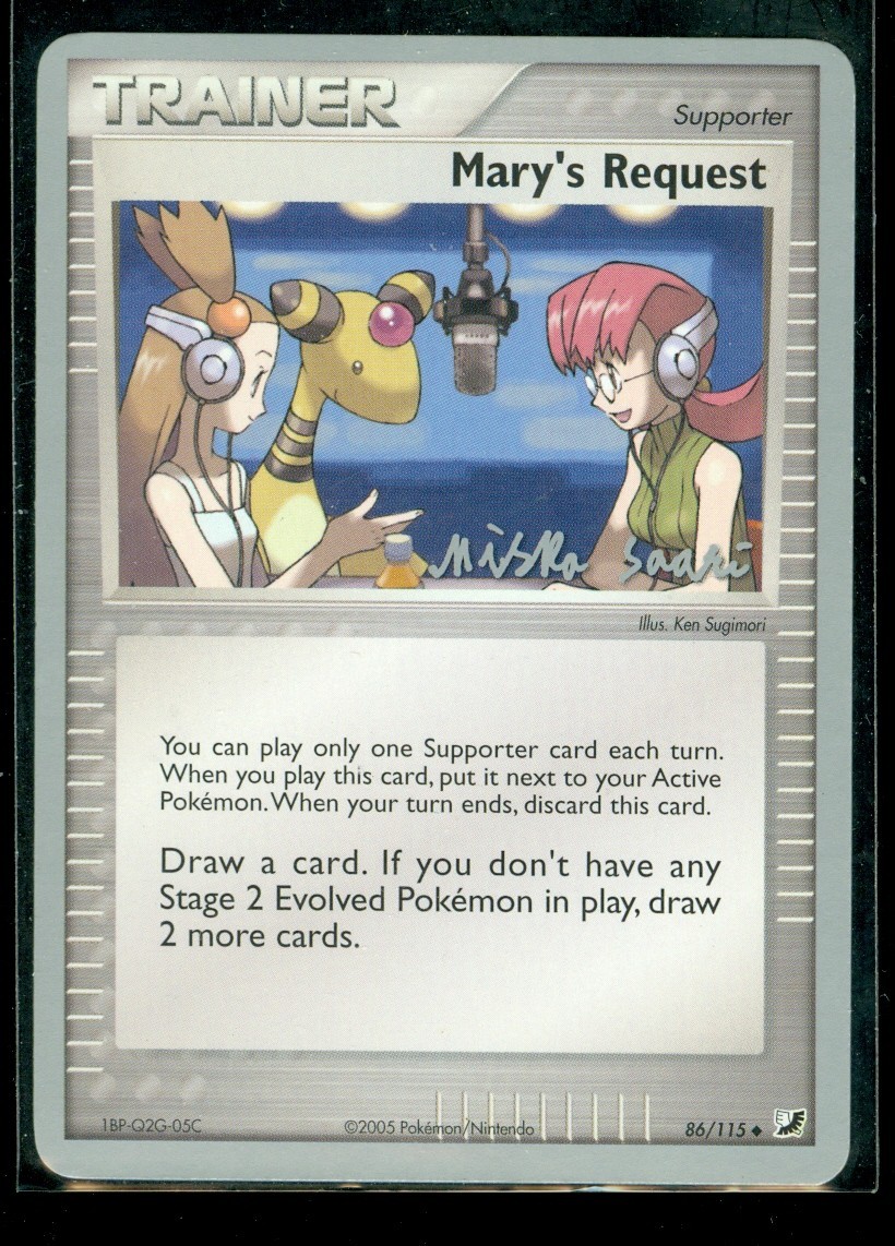 Pokemon MARY'S REQUEST 86/115 Unseen Forces 2006 World Championships - NM/M
