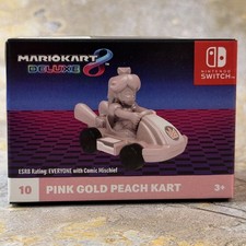 McDonald  s 2024 Mario Kart 8 Deluxe Happy Meal Toy 10 Pink Gold Peach Kart