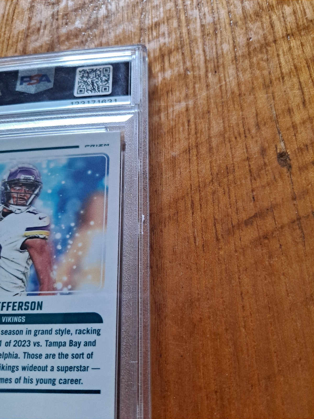 2023 Panini Donruss Optic - Mythical Justin Jefferson #9 PSA 9 READ view 7