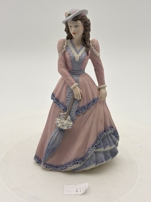 Coalport Figur Beau Monde Charlotte 14,5 cm hoch