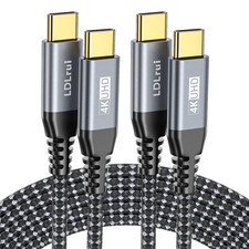 USB C Cable 3FT, 2-Pack 20Gbps High-Speed Data Transfer, 4K UHD USB C Monitor