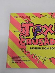 Toxic Crusaders NES Authentic OEM Manual/Booklet Only *No Game* *Rare*