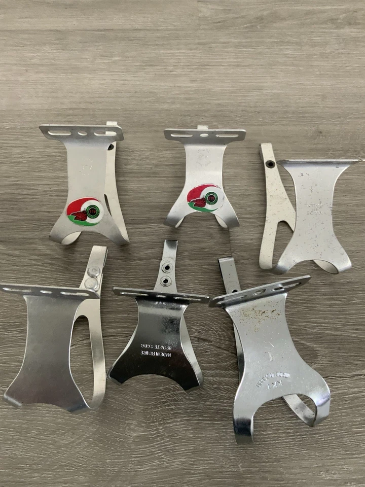 CINELLI ALE GALLI ASSORTED TOE CLIPS STEEL AND ALUMINUM (6) - Image 3 of 3