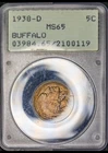 1938-D/D 5C Buffalo PCGS MS65 RATTLER - Buffalo Nickel RPM-2 Variety OGH