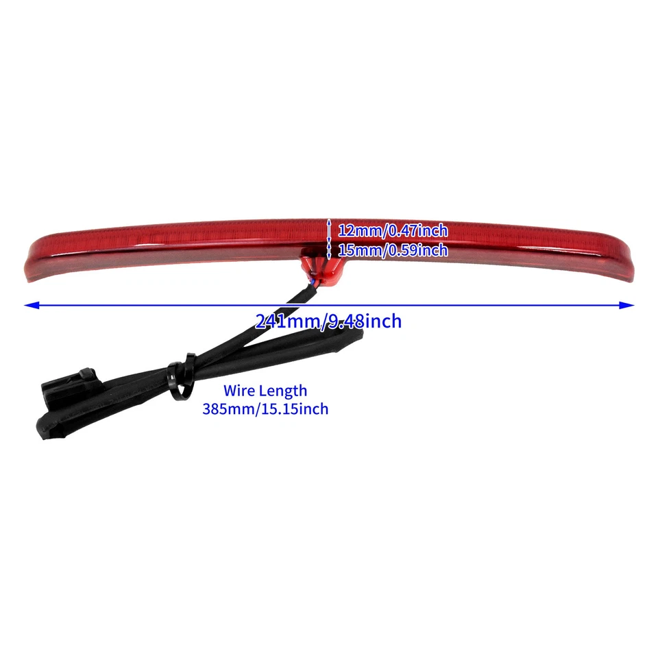 LED Fender Blades Brake Tail Lights w/ Red Lens Fit For Harley Touring 2009-2023 - Image 4 of 4