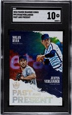 2018 Panini Diamond Kings Nolan Ryan Justin Verlander Past and Present SGC 10