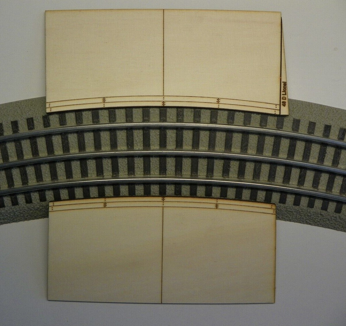 Railroad Crossing Ramp Railroad Grade Crossing RAMP kit for Lionel O 3-rail Straight Section ...