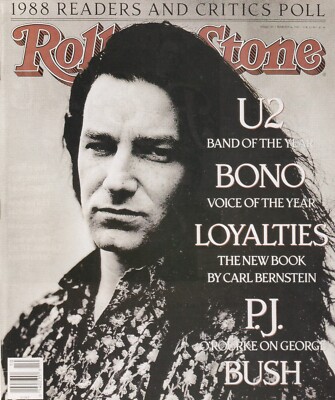 Bono (U2), Rolling Stone Cover, 1989 - Mini Poster/Book Clipping
