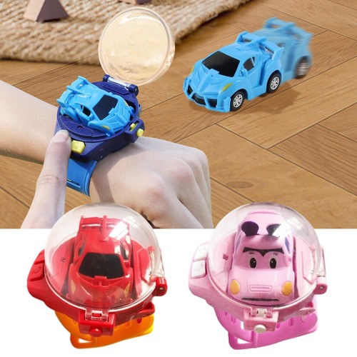 Wearable Watch RC Car Toy Kids Mini Fun USB Charging Remote Control Car Watch