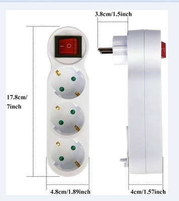 Triple Plug Socket Innerview 3 Way Outlet Socket Distributor Socket Triple Plug Adapter Multi ...