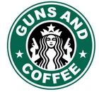 Guns and Coffee Sticker Decal Firearm Gun R7601