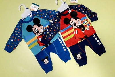 PANTALONE TUTA TOPOLINO DISNEY NEONATO BAMBINO CARTOON GROUP TAGLIE 6/24  MESI. lencicol Sotto pantaloni sportivi Moda