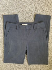 MICHAEL Michael Kors size 6 gray straight leg dress pants flat front