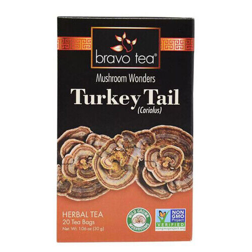 Turkey Tail Tea 20 Bags By Bravo Tea & Herbs - Zdjęcie 1 z 1