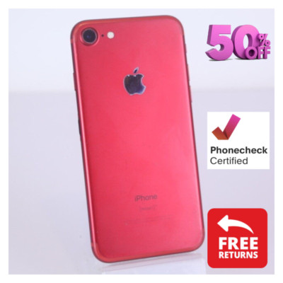 Apple iPhone 7 Jet Black | Red | Silver 32/128GB Unlocked Att Verizon Very Good