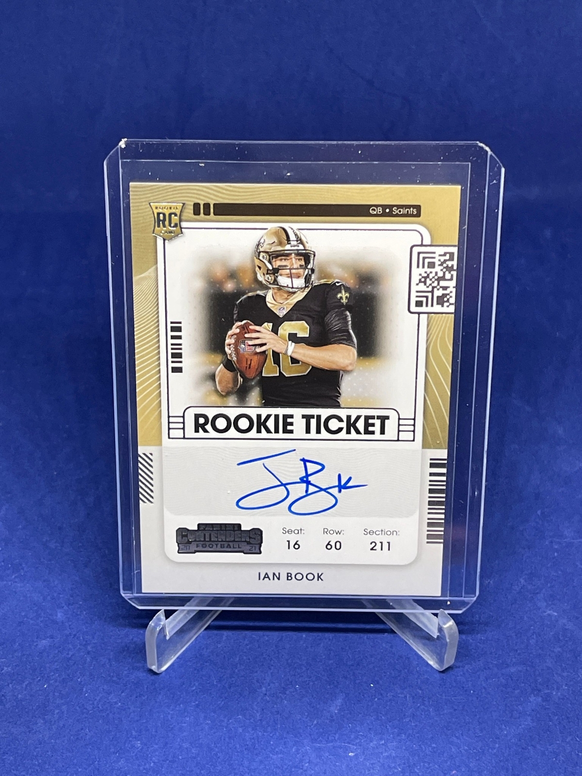 IAN BOOK 2021 PANINI CONTENDERS ROOKIE TICKET ON CARD AUTO RC #137