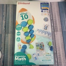 Miniland The Rocket 10 Math Board Game Manipulative Math - 3 Games, Co-op -NEW 