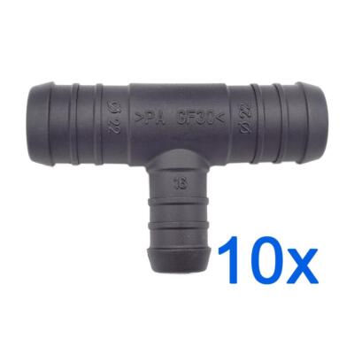 10 x YOU.S Schlauchverbinder Zwischenstück RGV Ø 22x22x16 mm T-Stück Reduzierer