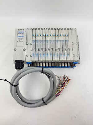 Festo VMPA-KMS1-24-2,5 Manifold MPA-MPM-VI w/ x(6) 533342, x(5) 534415, 533351