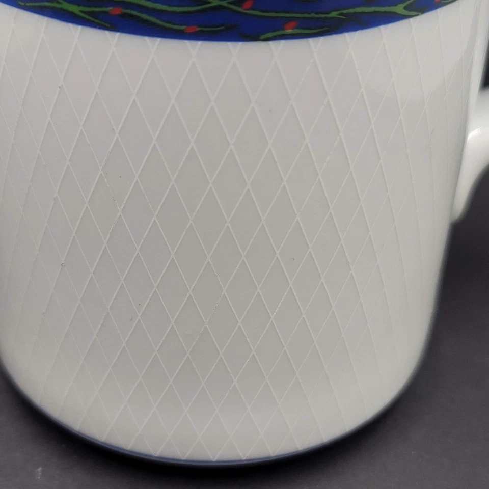 Taza de café de porcelana vintage Dansk NUEVA SCANDIA azul blanco retirada EXC Portugal Foto 2 de 4