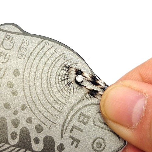 1Pcs Aluminium Alloy Fly Fishing Hackle Hook and Bead Gauge Fly Tying Szie Tool - Picture 6 of 10