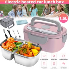 1.5L 110V Electric Heating Lunch Box Portable Car Office Food Warmer Container