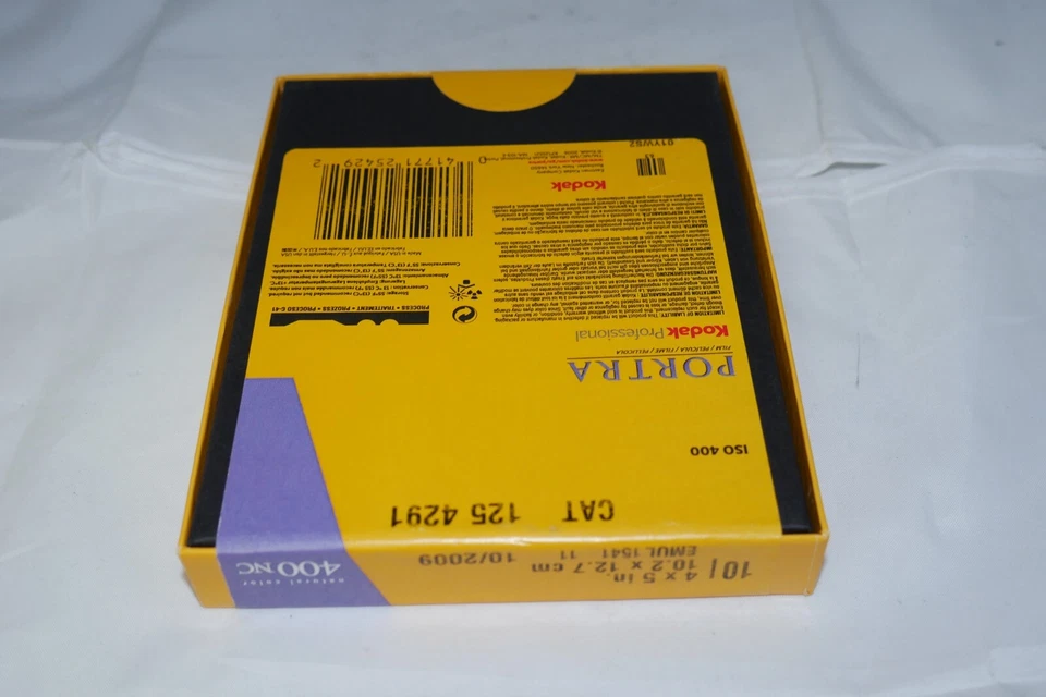 Kodak 4x5"  Portra 400 NC Color Negative Film. 10 Sheets. Unopened. Dated 10/09 - Image 4 of 4