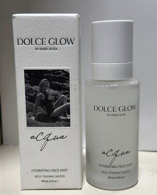 Dolce Glow Hydrating Face Mist Self-Tanning Water 100ml 3.4 Oz New
