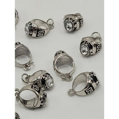 Lot of 22 Pieces - Class of 2009 - Ring Charms - Silvertone - Picture 2 of 9