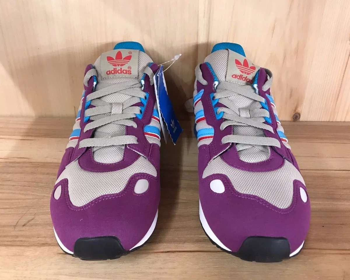 VINTAGE ADIDAS ORIGINALS ZX 800 VIOLET TURQUOISE RED RUNNING MEN