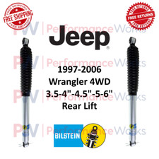 Bilstein B8 Shocks Pair 3.5-6 Rear W Long Arm Lift Kit For 97-06 Wrangler 4wd