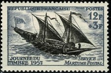 FRANCE 1957 JOURNÉE du TIMBRE  YT n° 1093 Neuf ★★ luxe / MNH (A)