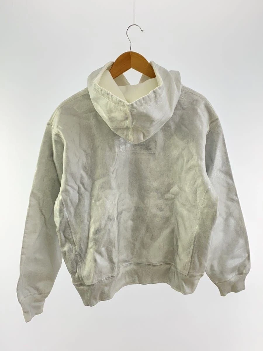 Supreme Felpa con Cappuccio 24SS MM6 Foil Box Logo Felpa con Cappuccio S Cotone Bianco Usata