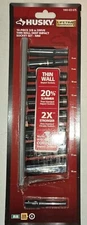 Husky 3/8" Drive Thin Wall 10 Piece Metric Deep Impact Socket Set 1003 433 675