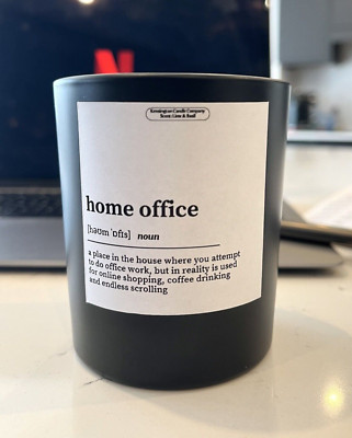 Kerze Definition ''Home Office'', lustige Wohndeko Kerze, neues Jobgeschenk