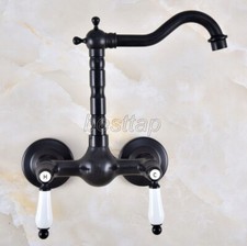Black Oil Rubbed Brass Kitchen Wet Bar Bathroom Vessel Sink Faucet Tap snf869