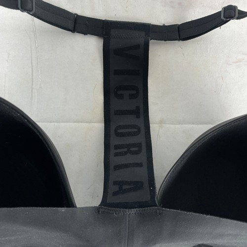 Victoria's Secret Pure Black Sexy Illusions Lined Demi Front Close Bra - Picture 4 of 8