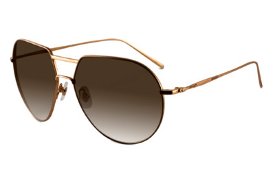 Loree Rodkin Ashton Collection Sunglasses Matte Gold Color Titanium Japan. New