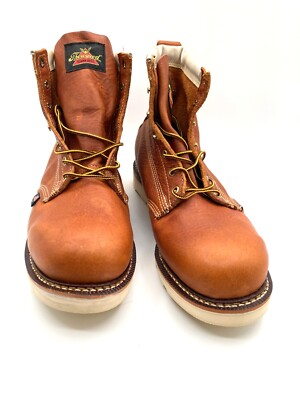 Work Boots, Thorogood, 814-4355, 6  Plain Soft Toe Wedge Sole, Made in the USA