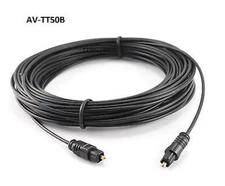 50ft Fiber Optical Toslink to Toslink 2.2mm Digital Audio Slim Type Cable
