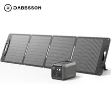 Dabbsson 300E 298Wh 300W Portable Power Station Solar Generator+120W Solar Panel