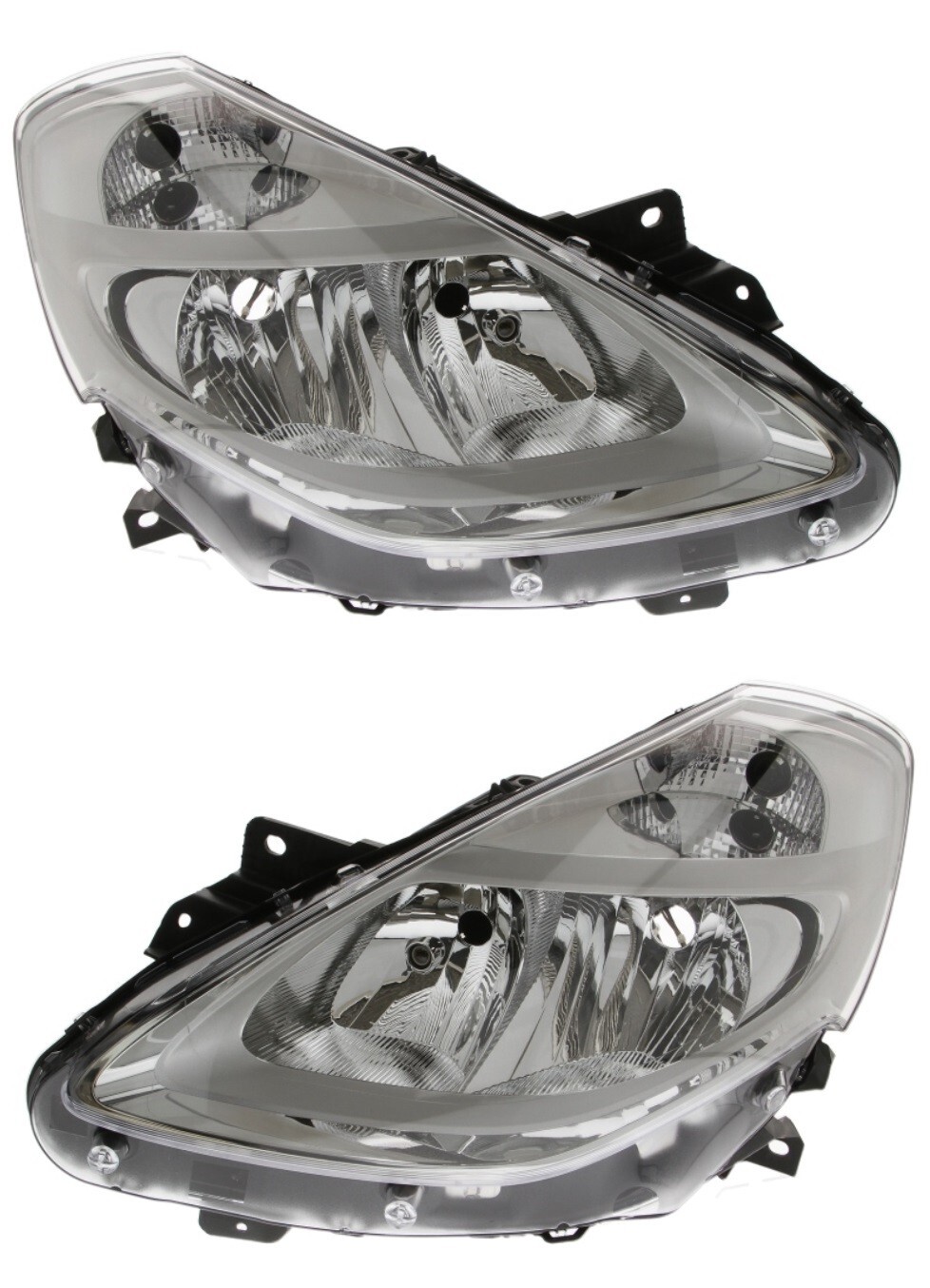 Phares avant droit et gauche pour Renault Clio 3 2009-2012 optiques de rechange H7 H7 chromés