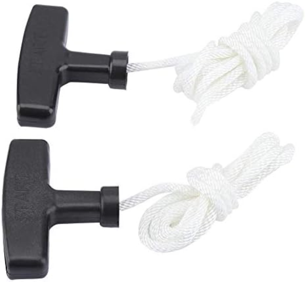 Duokon Recoil Start Rope 2pcs Rasaerba Recoil Pull Starter Handle 1.5m Cord Cord