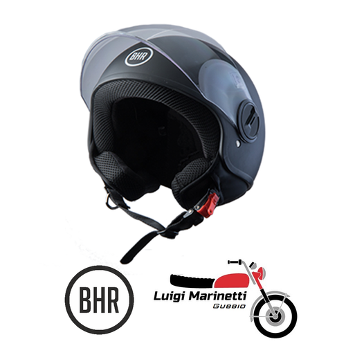 Casco jet d/jet aperto BHR 808 First Nero opaco black Scooter Honda SH - S  56 | eBay