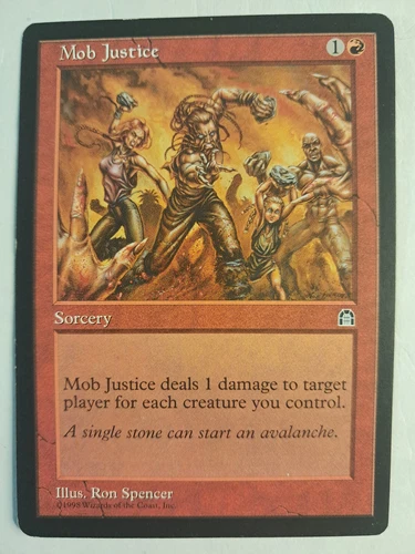 Mob Justice - Stronghold Magic MTG LP BULK DISCOUNT