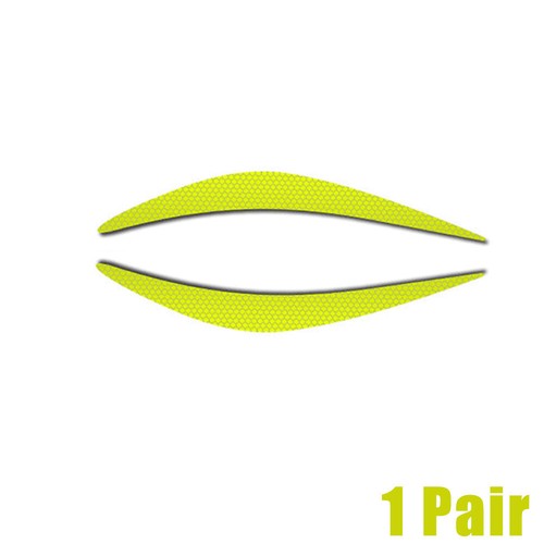 2Pcs Car Headlight Eyebrow Reflective Sticker Safety Warning Decor Accessories . - Picture 13 of 15