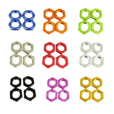 1/8 Rc Car M17 17mm Wheel Nut Aluminu Alloy x4 Fine 12mm Metric Thread 1mm 1.0mm