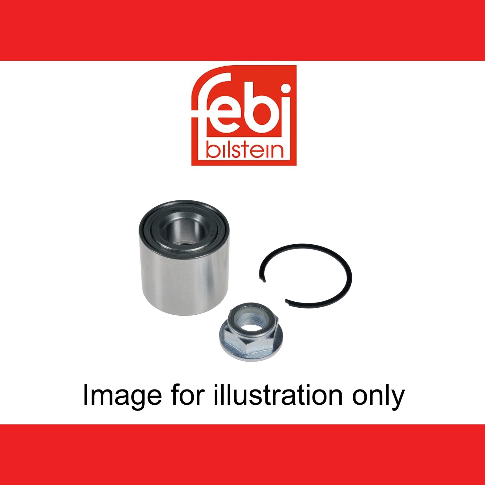 Febi Bilstein Wheel Bearing Kit With Hub & ABS Ring 188645 Fits Mazda Rear Axle