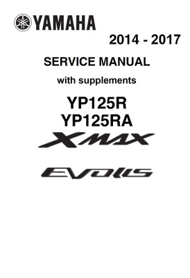 Yamaha X-Max 125 2014 2015 2016 2017 Xmax YP125R Evolis ...