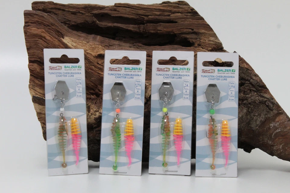 Balzer Trout Attack Tungsten Cheburashka Chatter Lure Gunsmoke Gr.6 0,5g - 1,25g